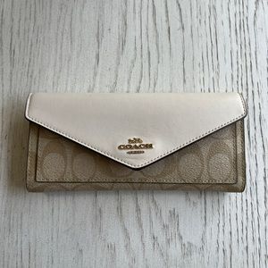 Coach Leather & Canvas Wallet; gently used